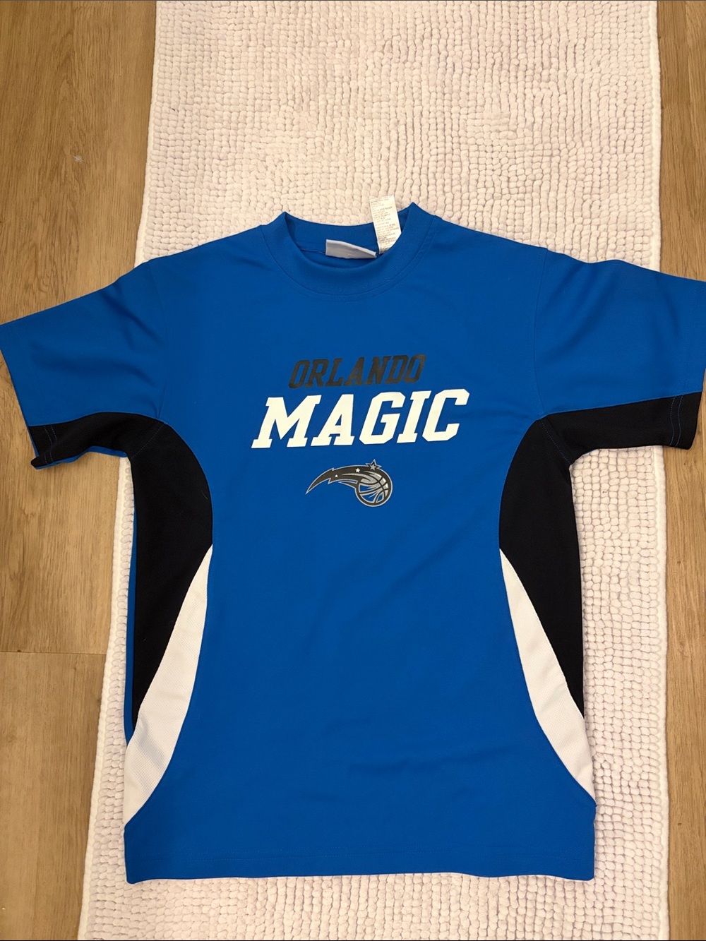 NBA Orlando Magic Royal Blue Short Sleeve Tee with Black & White Panels